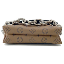 Load image into Gallery viewer, LOUIS VUITTON Pochette Kabuki Mask Marron/FuchsiaM43495 Monogram Reverse Canvas Epi Leather
