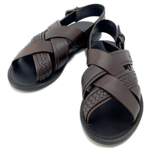 Load image into Gallery viewer, Bottega Veneta INTRECCIATO Sandals Brown Leather Size 40
