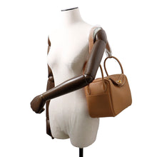 Load image into Gallery viewer, HERMES Lindy Gold Taurillon Clemence Size 26
