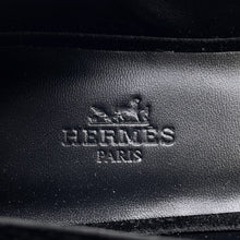 将图像加载到图库查看器中，HERMES Jane Pumps Bijoux Black Velour Bijoux Size 37 1/2
