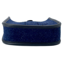 Load image into Gallery viewer, HERMES Evelyne Long Blue Nuit/Black Felt Swift Leather Size TPM
