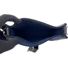 Load image into Gallery viewer, HERMES Evelyne Long Blue Nuit/Black Felt Swift Leather Size TPM
