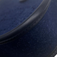 Load image into Gallery viewer, HERMES Evelyne Long Blue Nuit/Black Felt Swift Leather Size TPM
