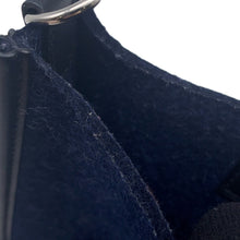Load image into Gallery viewer, HERMES Evelyne Long Blue Nuit/Black Felt Swift Leather Size TPM
