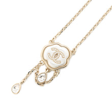 Load image into Gallery viewer, CHANEL CC Logo Cloud Design Necklace Gray/GoldABF889 Metal Faux Pearl  Rhinestone
