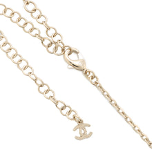 Load image into Gallery viewer, CHANEL CC Logo Cloud Design Necklace Gray/GoldABF889 Metal Faux Pearl Rhinestone
