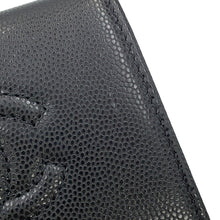 Load image into Gallery viewer, CHANEL CC Logo Small Flap Wallet BlackAP4709 Caviar Leather
