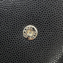 Load image into Gallery viewer, CHANEL CC Logo Small Flap Wallet BlackAP4709 Caviar Leather
