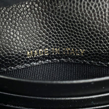 Load image into Gallery viewer, CHANEL CC Logo Small Flap Wallet BlackAP4709 Caviar Leather
