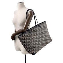 将图像加载到图库查看器中，GOYARD Artois BlackARTOISMMLTY01CL01P PVC Leather Size MM
