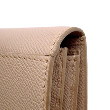 将图像加载到图库查看器中，Ferragamo Vara Ribbon Bifold Wallet Long Wallet Pink Leather
