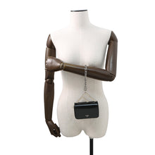 将图像加载到图库查看器中，FENDI First Site ChainPouch Black7AS173 Leather Size Nano
