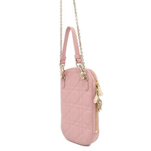 Load image into Gallery viewer, Dior Lady Dior Chain Phone Pouch PinkS0872ONMJ Leather
