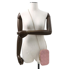 Load image into Gallery viewer, Dior Lady Dior Chain Phone Pouch PinkS0872ONMJ Leather
