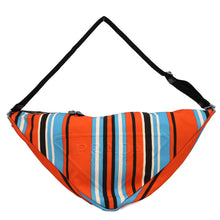 将图像加载到图库查看器中，PRADA Triangle Shoulder Bag Orange/Blue2VY007 Canvas Size Large
