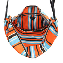 将图像加载到图库查看器中，PRADA Triangle Shoulder Bag Orange/Blue2VY007 Canvas Size Large
