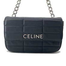 Load image into Gallery viewer, CELINE Mono Chrome ChainShoulder Bag Black111273EPZ Leather
