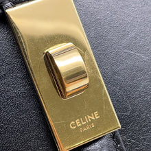 Load image into Gallery viewer, CELINE 16 SEISE 2WAY Handbag Black187373BEY.38NO Leather Size Medium
