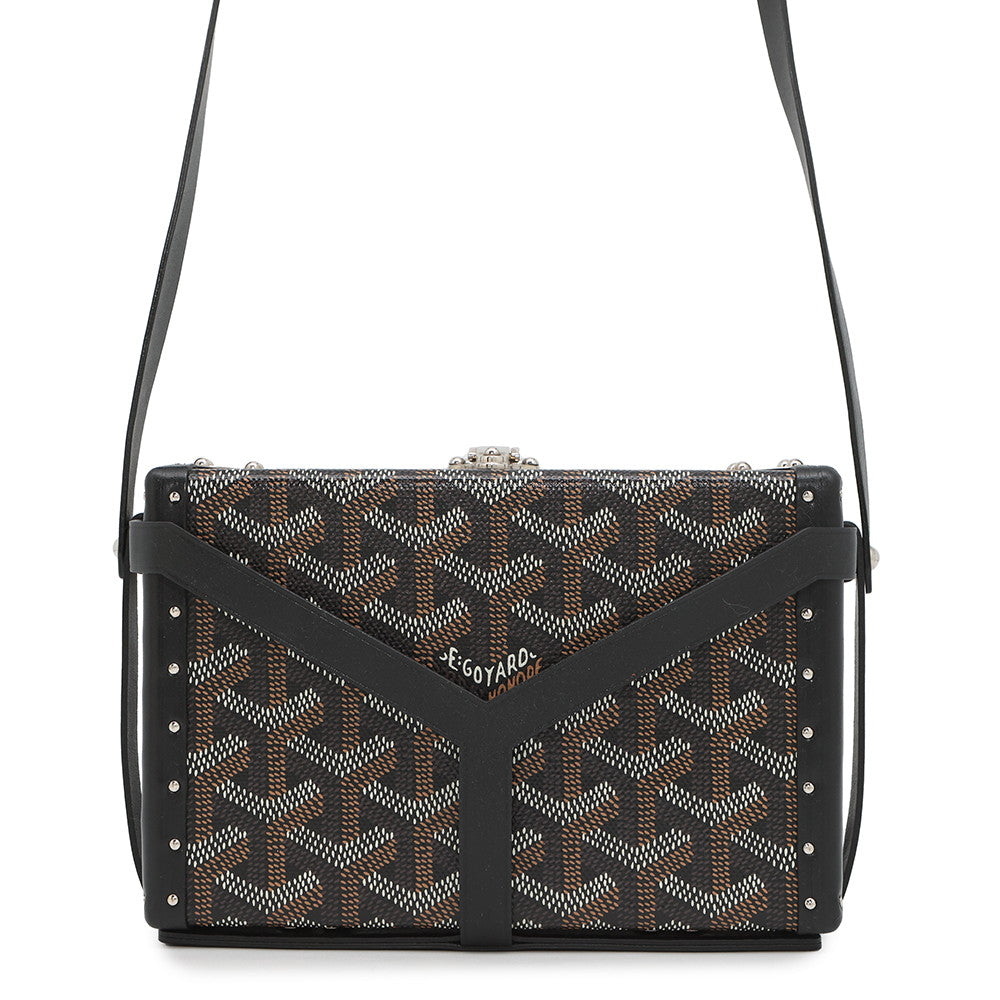 GOYARD Menodiaire Trunk Shoulder Bag BlackMINA08PMLTY01CL01P PVC Leather