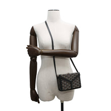 将图像加载到图库查看器中，GOYARD Menodiaire Trunk Shoulder Bag BlackMINA08PMLTY01CL01P PVC Leather
