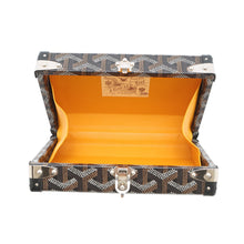 将图像加载到图库查看器中，GOYARD Menodiaire Trunk Shoulder Bag BlackMINA08PMLTY01CL01P PVC Leather
