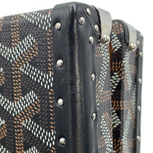 将图像加载到图库查看器中，GOYARD Menodiaire Trunk Shoulder Bag BlackMINA08PMLTY01CL01P PVC Leather
