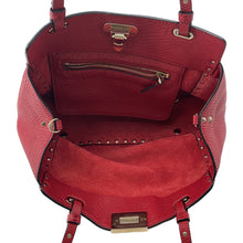 Load image into Gallery viewer, Valentino Garavani Rock Studded 2WAY Tote Bag Red Leather
