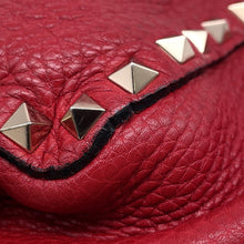 Load image into Gallery viewer, Valentino Garavani Rock Studded 2WAY Tote Bag Red Leather
