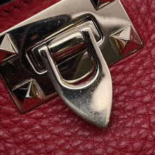 Load image into Gallery viewer, Valentino Garavani Rock Studded 2WAY Tote Bag Red Leather

