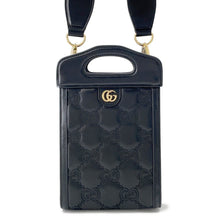 Load image into Gallery viewer, GUCCI GGMatelasse Top Handle 2WAY Shoulder Bag Black723776 Leather Size Mini
