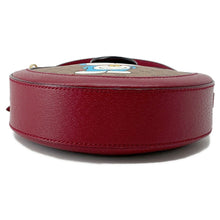 将图像加载到图库查看器中，GUCCI GG Supreme Round Shoulder Bag Doraemon Collaboration Brown/Red625216 PVC Leather
