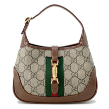 将图像加载到图库查看器中，GUCCI Jackie 1961 Handbag Beige/Brown637092 PVC Leather Size Mini
