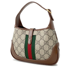 将图像加载到图库查看器中，GUCCI Jackie 1961 Handbag Beige/Brown637092 PVC Leather Size Mini

