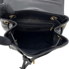将图像加载到图库查看器中，CHANEL Triple Coco Chain Backpack Black Caviar Leather
