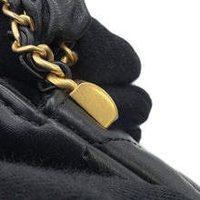 将图像加载到图库查看器中，CHANEL CHANEL19 Chain Handbag BlackAP3647 Lambskin
