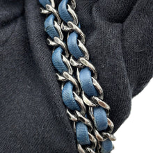 Load image into Gallery viewer, CHANEL Coco Cuba ChainShoulder Bag Navy/Silver Sequins Leather
