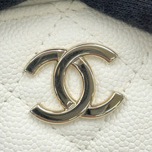Load image into Gallery viewer, CHANEL Matelasse Top Handle Chain Vanity Bag WhiteAS3171 Caviar Leather Size Small
