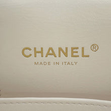 Load image into Gallery viewer, CHANEL Matelasse Top Handle Chain Vanity Bag WhiteAS3171 Caviar Leather Size Small
