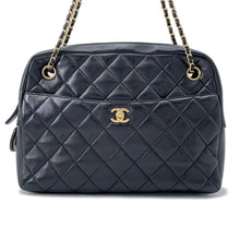 将图像加载到图库查看器中，CHANEL Matelasse Camera Case ChainShoulder Bag BlackAS5181 Lambskin
