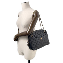 将图像加载到图库查看器中，CHANEL Matelasse Camera Case ChainShoulder Bag BlackAS5181 Lambskin
