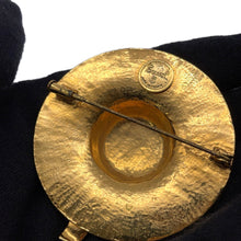 Load image into Gallery viewer, CHANEL Hat motif Brooch Gold Metal
