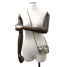 Load image into Gallery viewer, CHANEL Matelasse Checkered Flag ChainCard Case Year-end Gift Beige Nylon
