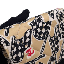 Load image into Gallery viewer, CHANEL Matelasse Checkered Flag ChainCard Case Year-end Gift Beige Nylon
