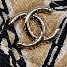 Load image into Gallery viewer, CHANEL Matelasse Checkered Flag ChainCard Case Year-end Gift Beige Nylon

