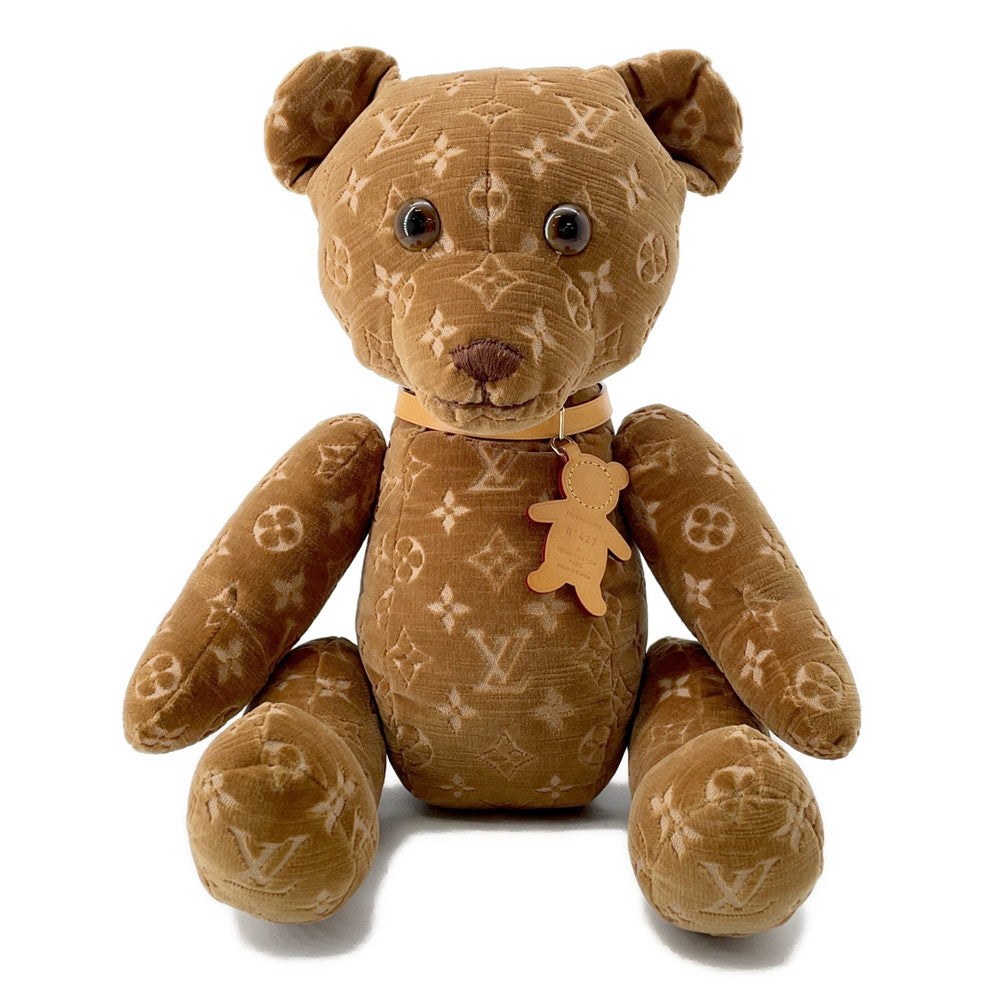 LOUIS VUITTON Doudou Teddy Bear_Limited to 500 pieces worldwide 2005 Stainless Steel BrownM99000 Velour