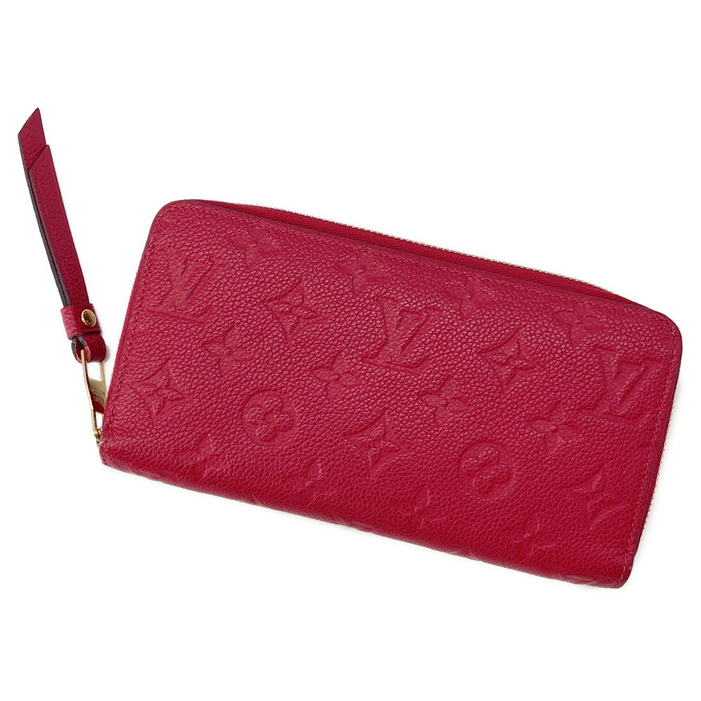 LOUIS VUITTON Zippy Wallet CeriseM60737 Monogram Empreinte Leather