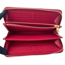 将图像加载到图库查看器中，LOUIS VUITTON Zippy Wallet CeriseM60737 Monogram Empreinte Leather
