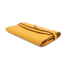 Load image into Gallery viewer, HERMES Kelly wallet long Jaune Ambre Epsom
