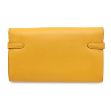 Load image into Gallery viewer, HERMES Kelly wallet long Jaune Ambre Epsom
