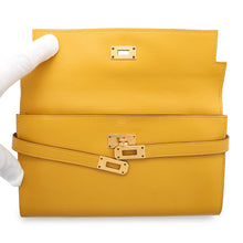 Load image into Gallery viewer, HERMES Kelly wallet long Jaune Ambre Epsom
